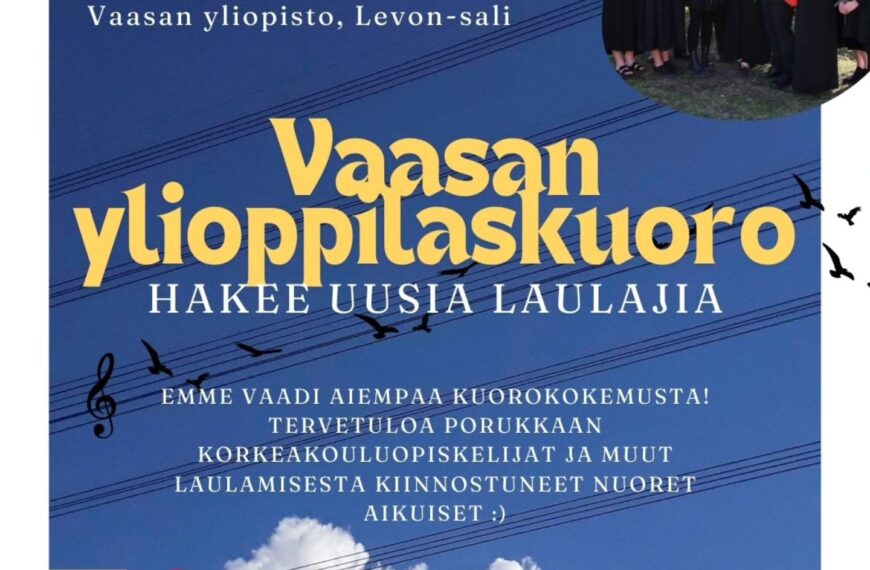 Vaasan ylioppilaskuoron syyskauden avaus