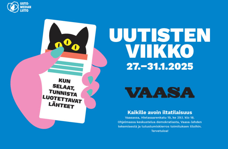 Uutisten viikko 2025: Journalismi ja demokratia -iltatapahtuma ja kierros toimituksessa