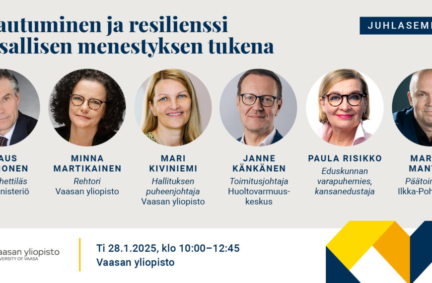 Juhlaseminaari: Varautuminen ja resilienssi kansallisen menestyksen tukena